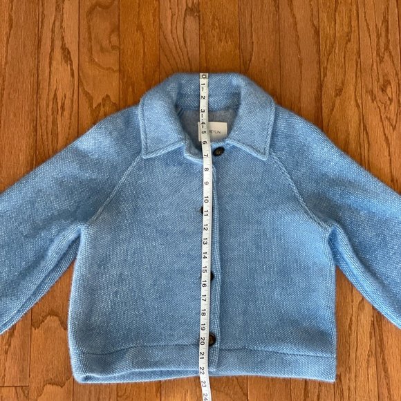 Anthropologie Greylin Blue Jacket Regular/Classic Button Front Jacket S - Picture 9 of 13